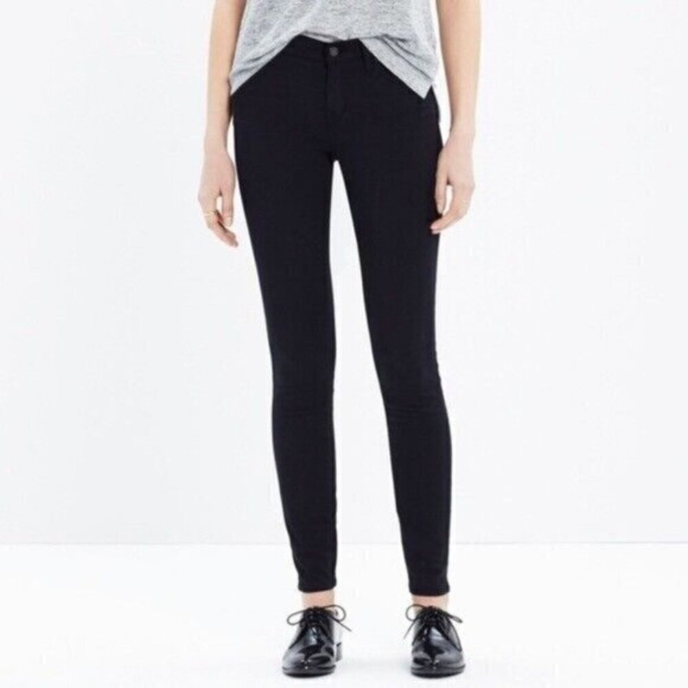 Madewell 8 Inch Mid Rise Skinny Skinny Sateen Jeans